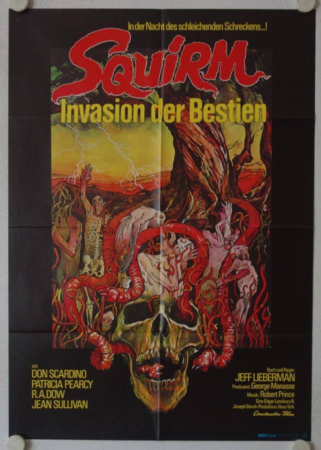 Squirm original release german movie poster